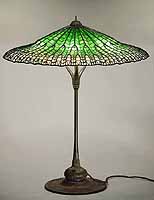 25" Lotus Leaf Tiffany lamp design of tiffany Studios NY