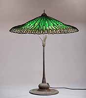 25" Lotus Leaf Tiffany lamp design of tiffany Studios NY