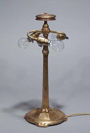 Tiffany Lamp base Stick Gold dore